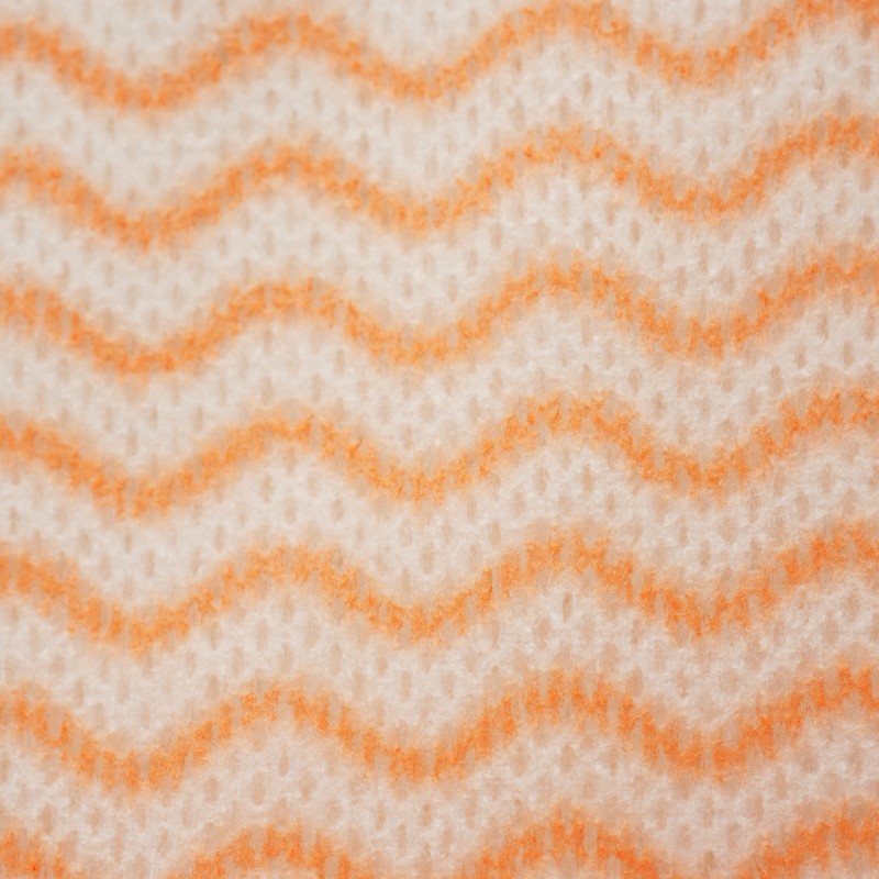 Серветки Aquasoft 25х30 (50 шт.) woodpulp сітка помаранчева хвиля рулон